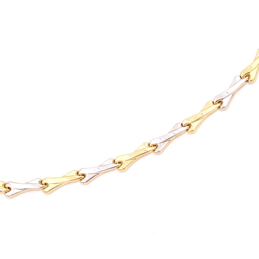 Joyas Oro 18K Joyeria Luis Luna | Pulsera Rigid Oro Bicolor 18K