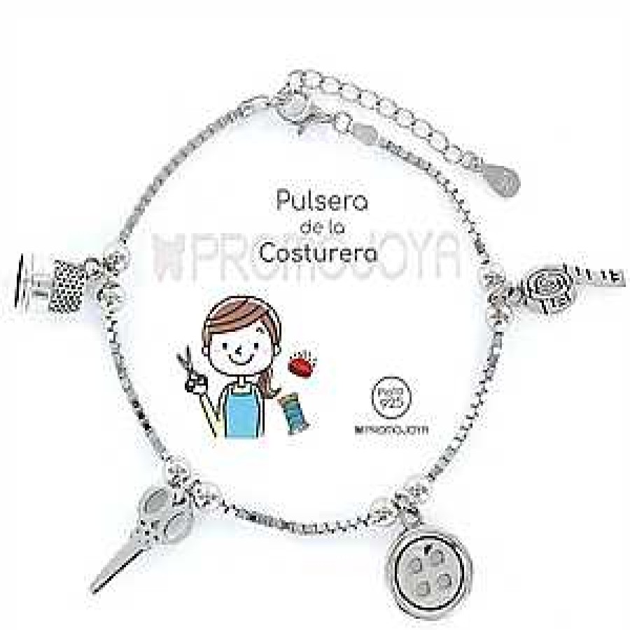 Joyas Plata Joyeria Luis Luna | Pulsera De La Costurera Plata