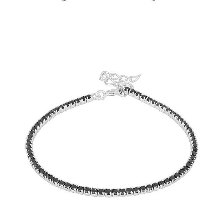 Joyas Plata Joyeria Luis Luna | Pulsera Dune Black Plata