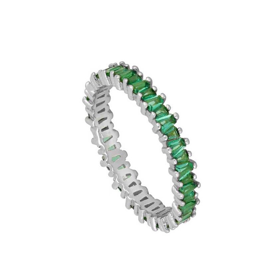 Joyas Plata Joyeria Luis Luna | Anillo Dulce Verde Plata