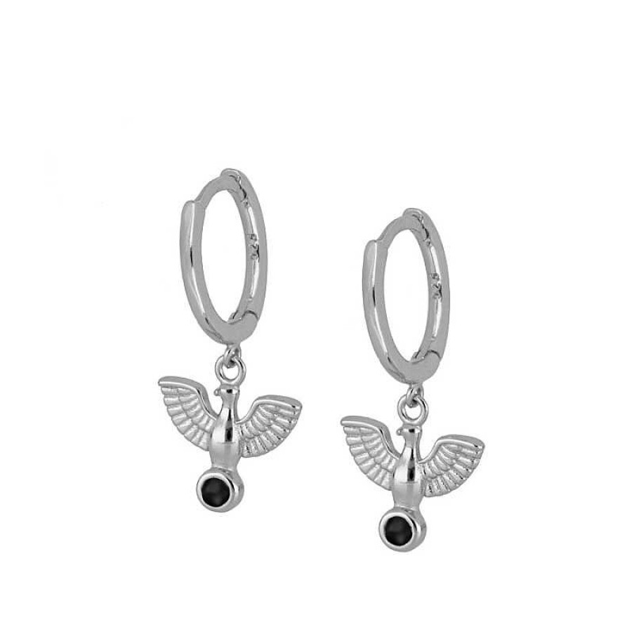 Joyas Plata Joyeria Luis Luna | Aros Black Eagle Plata