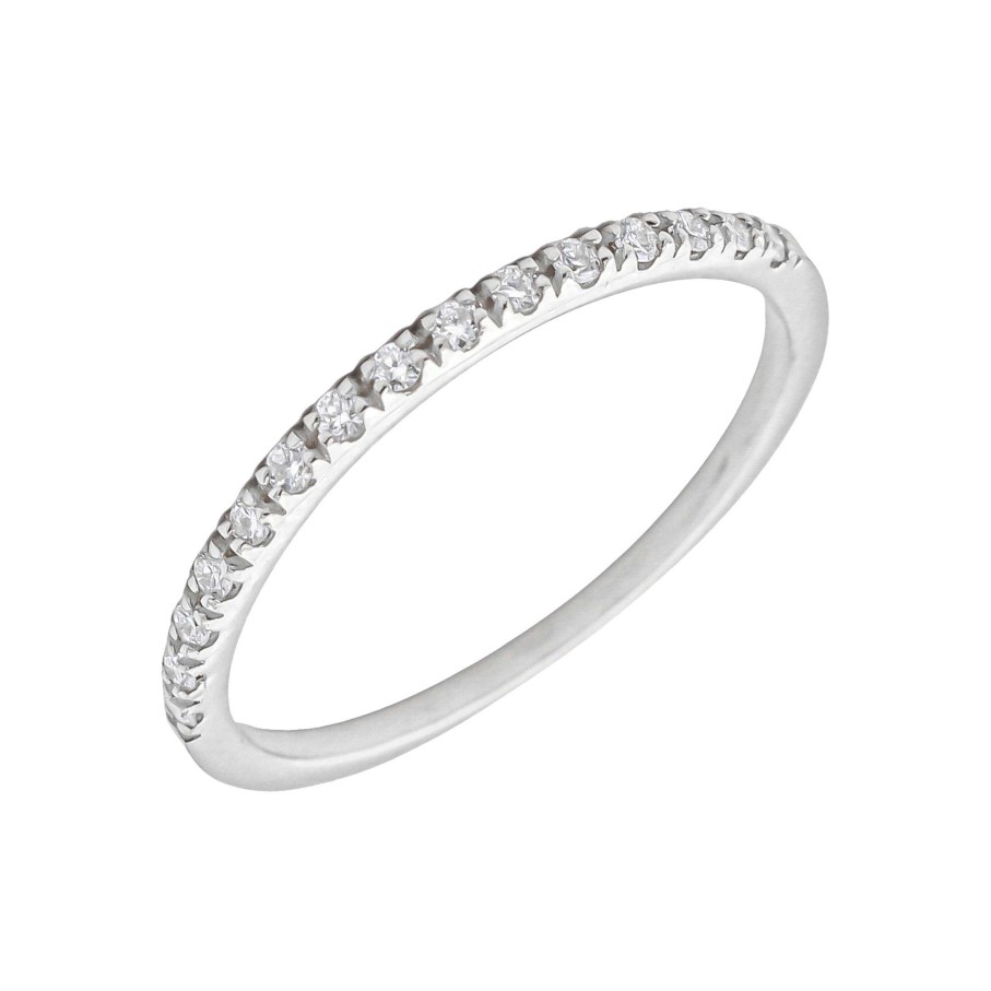 Boda Joyeria Luis Luna | Media Alianza Bella Diamantes 0,12Ct E-Vs1 Oro Blanco 18K