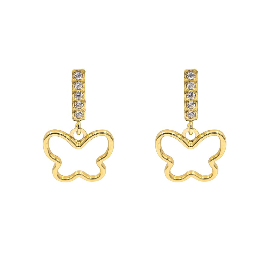 Joyas Oro 18K Joyeria Luis Luna | Pendientes Fly Oro 18K