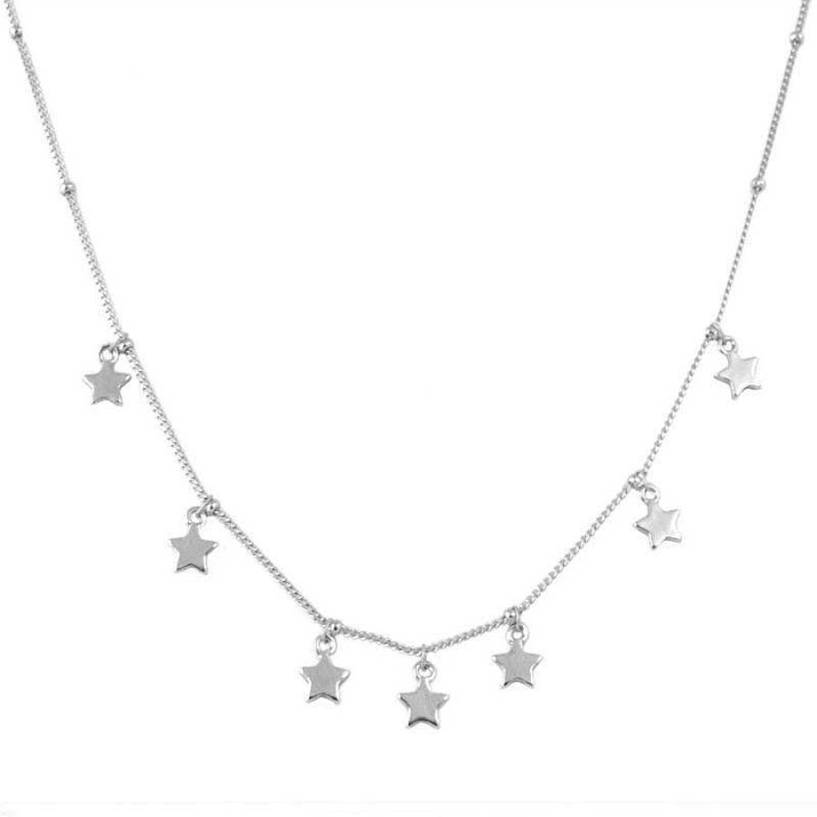 Joyas Plata Joyeria Luis Luna | Gargantilla Multi Estrellitas Plata