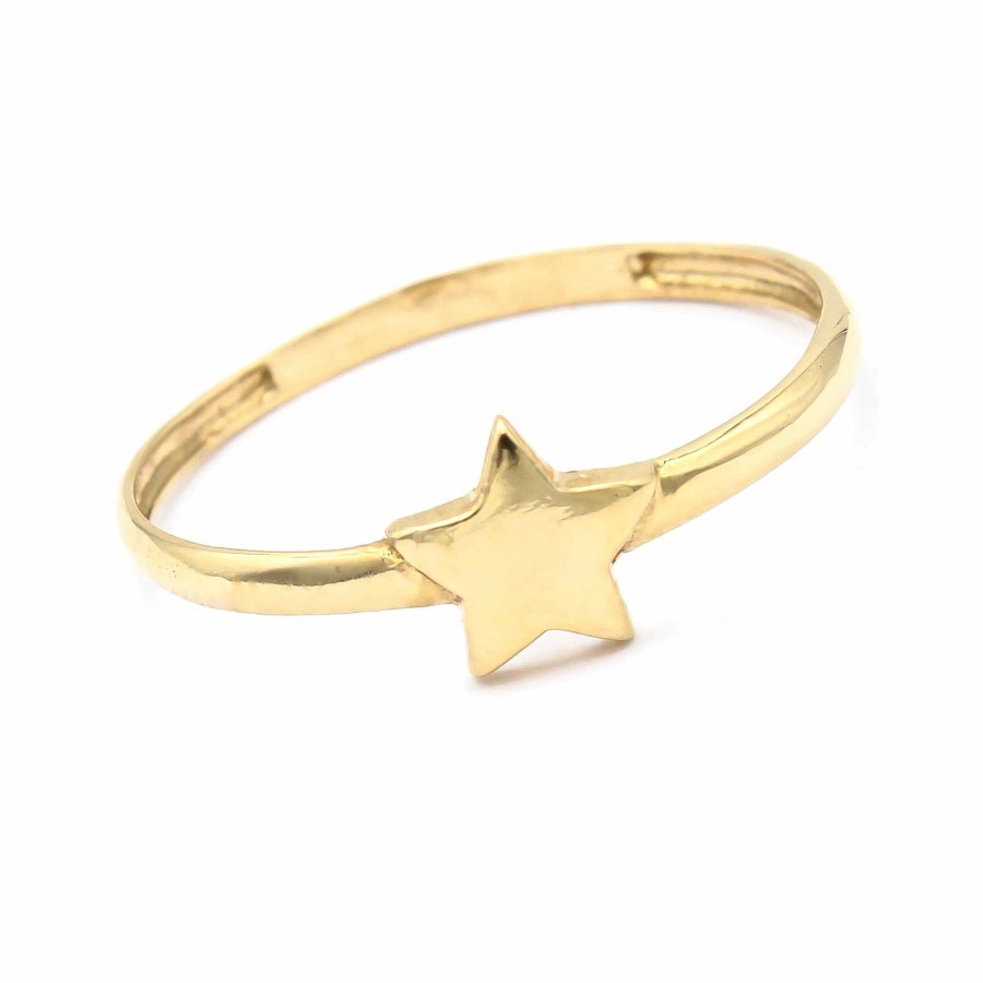 Joyas Oro 18K Joyeria Luis Luna | Anillo Estrella Oro 18K