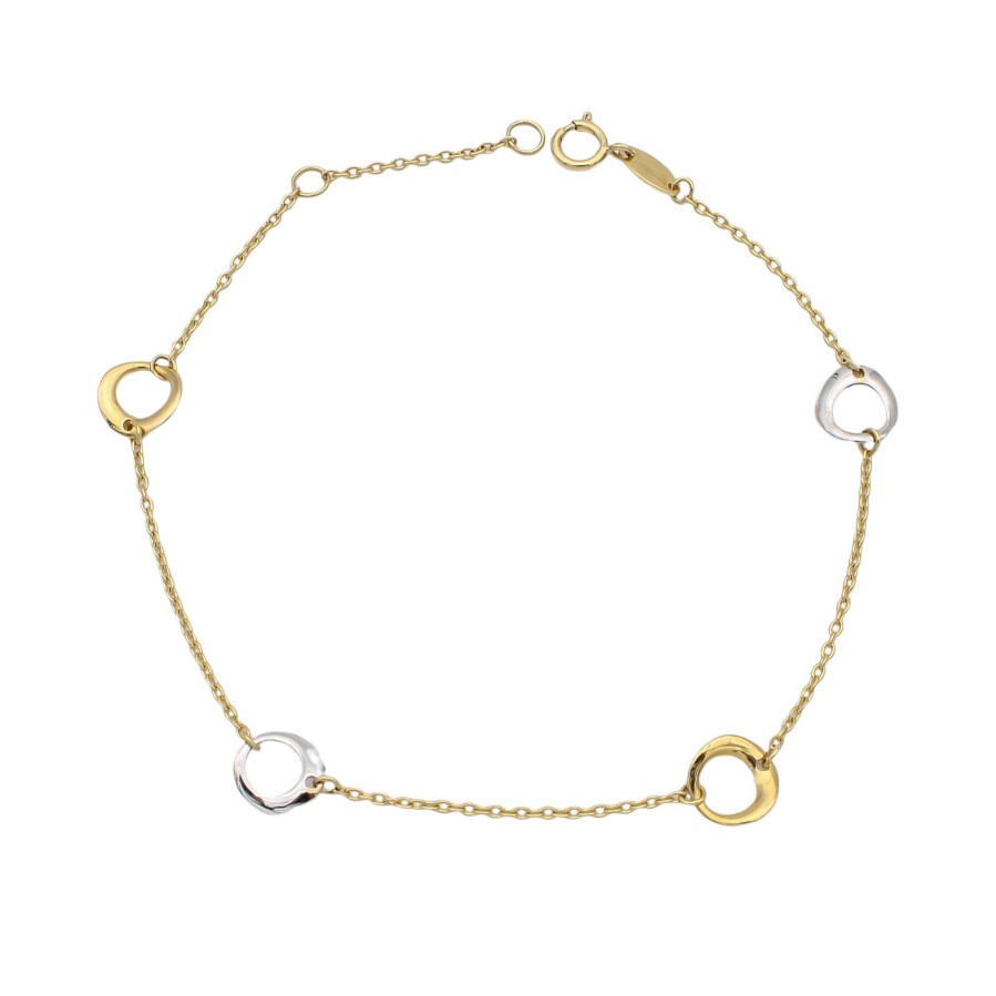 Joyas Oro 18K Joyeria Luis Luna | Pulsera Eliette Oro Bicolor 18K