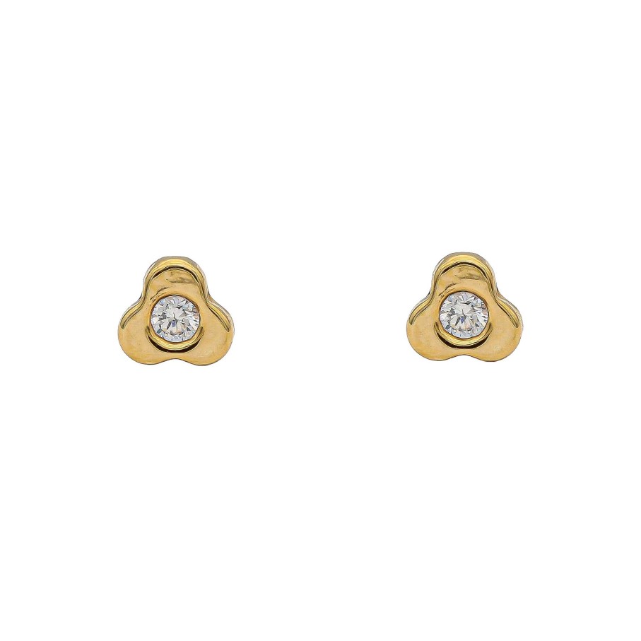 Joyas Oro 18K Joyeria Luis Luna | Pendientes Clover Oro 18K