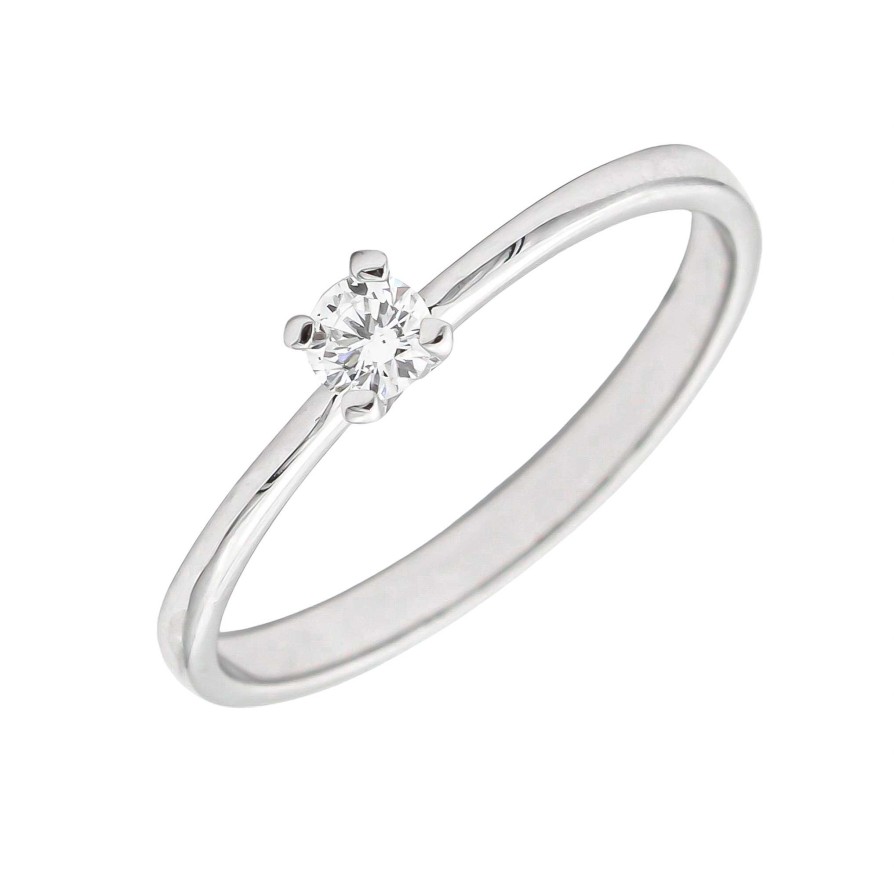 Boda Joyeria Luis Luna | Solitario Brisa Diamante G-Vs Oro Blanco 18K