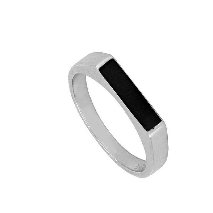 Joyas Plata Joyeria Luis Luna | Anillo Rett Black Plata