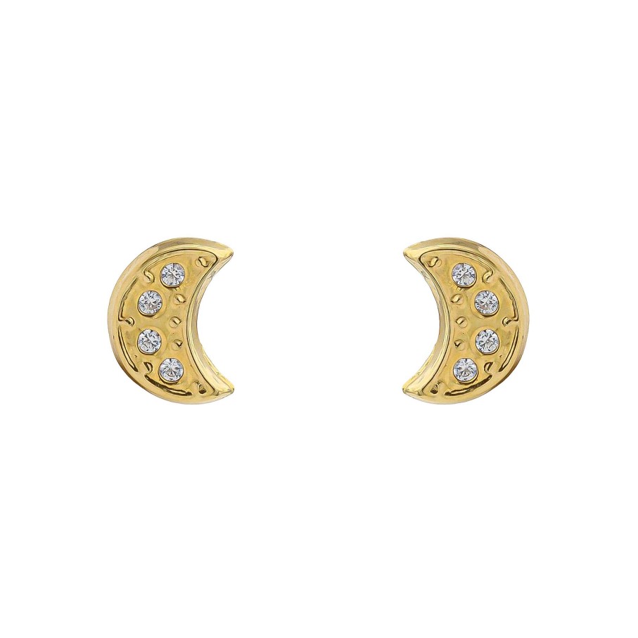 Joyas Oro 18K Joyeria Luis Luna | Pendientes Moonlite Oro 18K