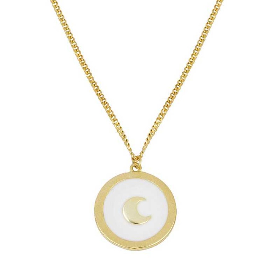 Joyas Plata Joyeria Luis Luna | Collar Moon White Plata Dorada