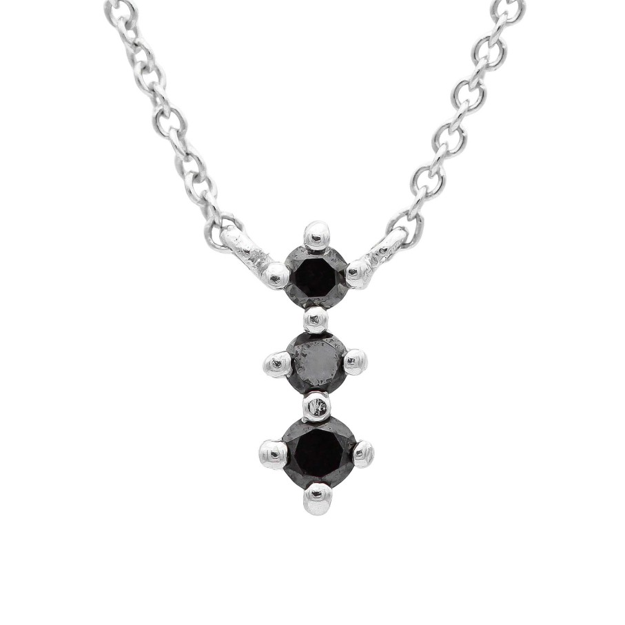 Diamantes Joyeria Luis Luna | Collar Neri Black Diamantes 0,04T Oro Blanco 18K