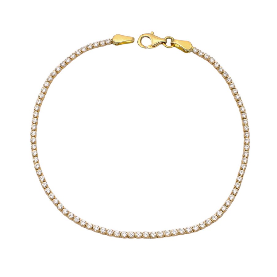 Joyas Oro 18K Joyeria Luis Luna | Pulsera Dune Riviere Oro 18K