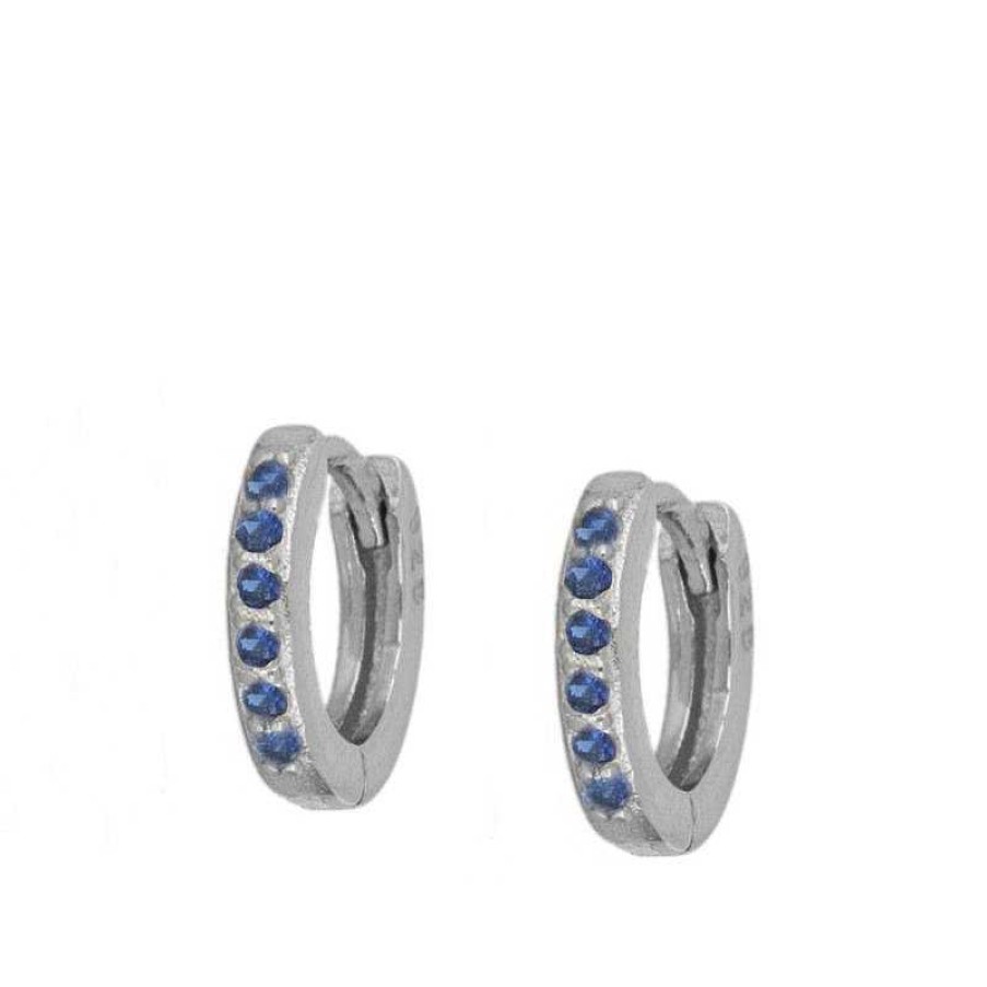 Joyas Plata Joyeria Luis Luna | Aros Acra Blue Plata