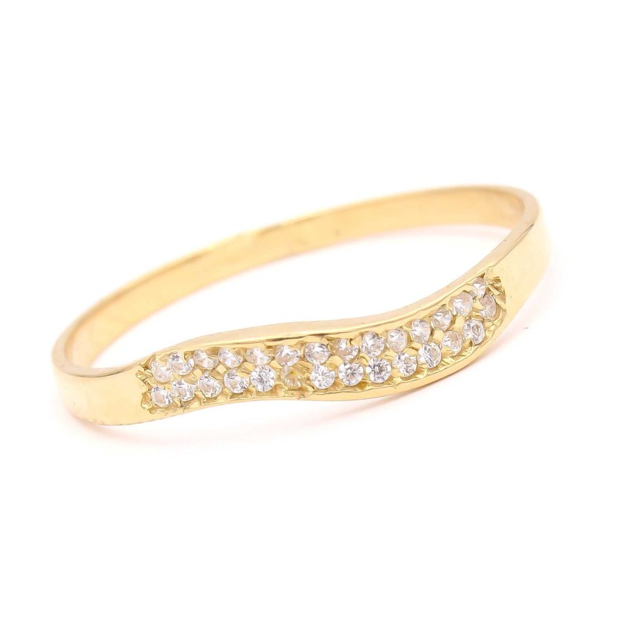 Joyas Oro 18K Joyeria Luis Luna | Anillo Wave Oro 18K