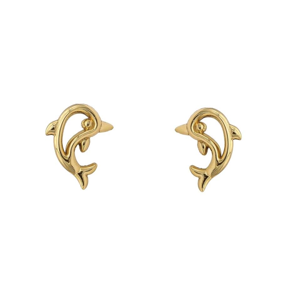 Joyas Oro 18K Joyeria Luis Luna | Pendientes Delf N Oro 18K