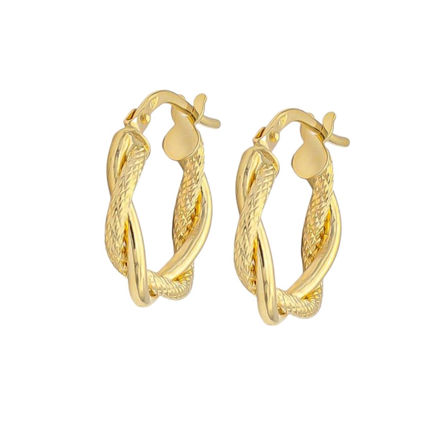 Joyas Oro 18K Joyeria Luis Luna | Aros Inca 16Mm Oro 18K